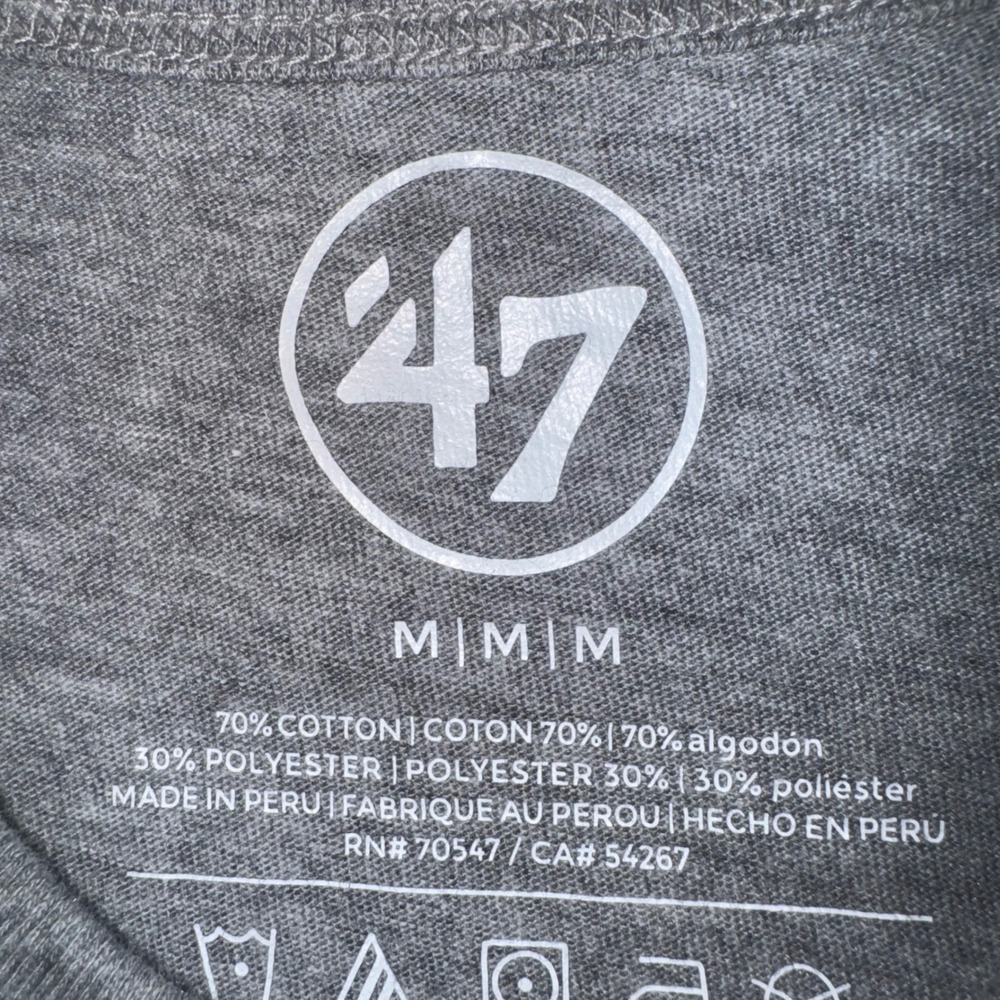 Florida State Seminoles 47 Brand T-Shirt Mens Size Medium Gray NCAA NEW - Picture 4 of 7